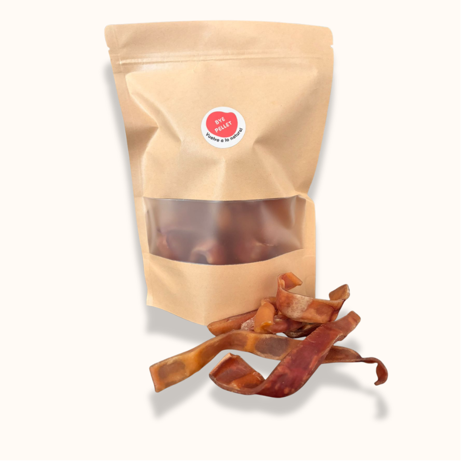 Tiritas de oreja de cerdo deshidratadas