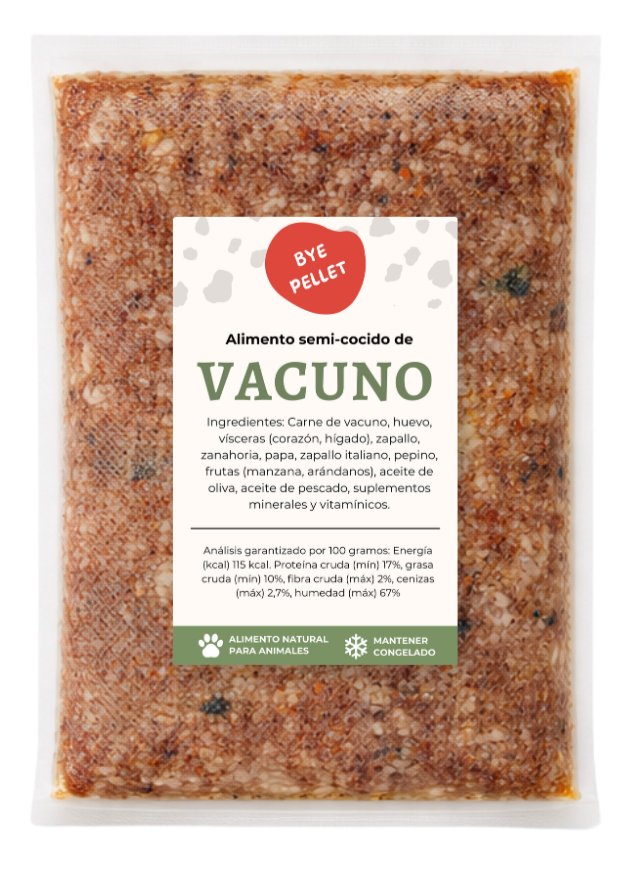 Receta de Vacuno para perros