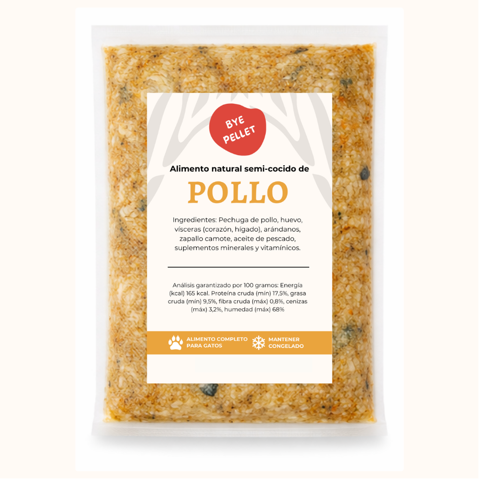 Receta de Pollo para gatos
